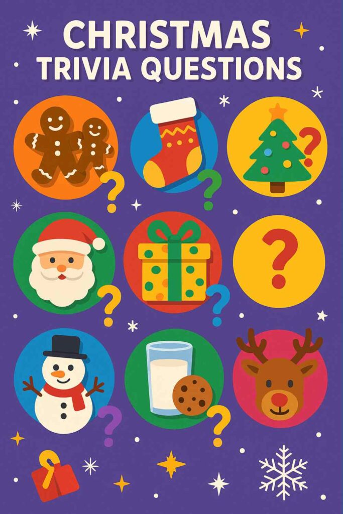 Christmas trivia pin