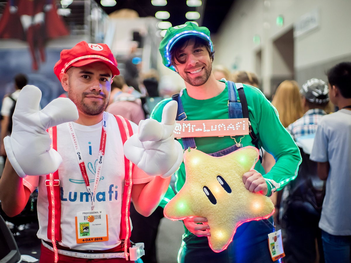 Super Mario character cosplay at San Diego Comic-Con
