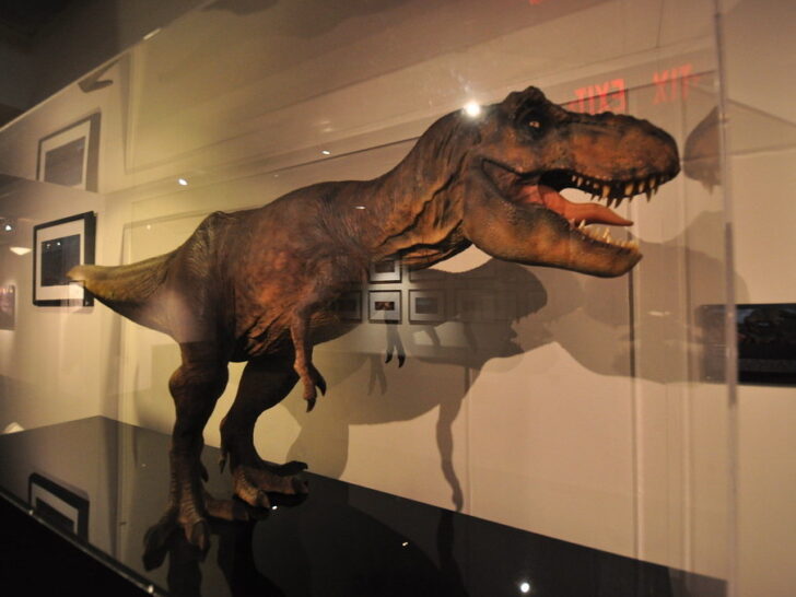 Tyrannosaurus rex effects maquette from Jurassic Park
