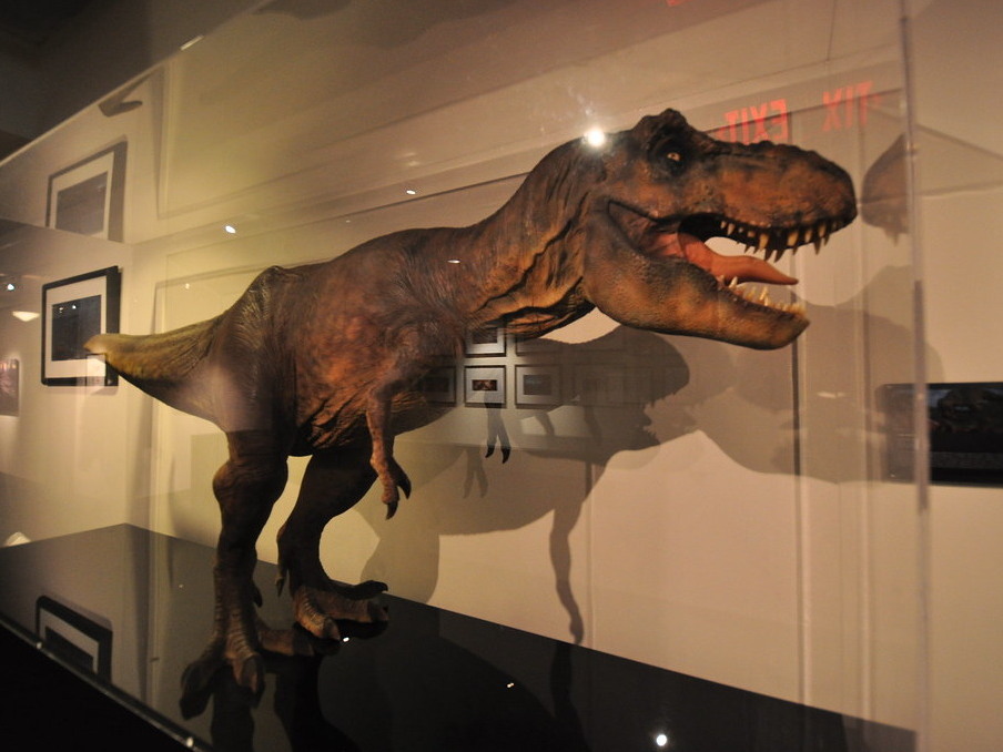 Tyrannosaurus rex effects maquette from Jurassic Park