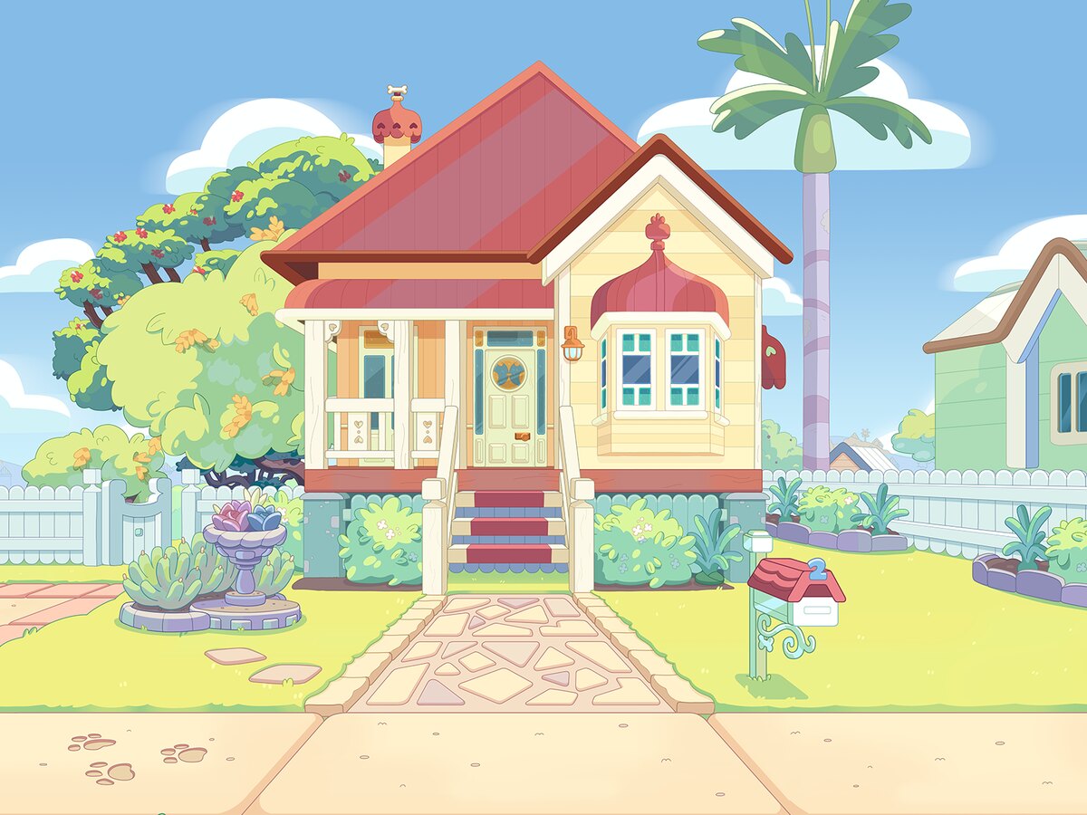 The Heeler family house from the animated series Bluey