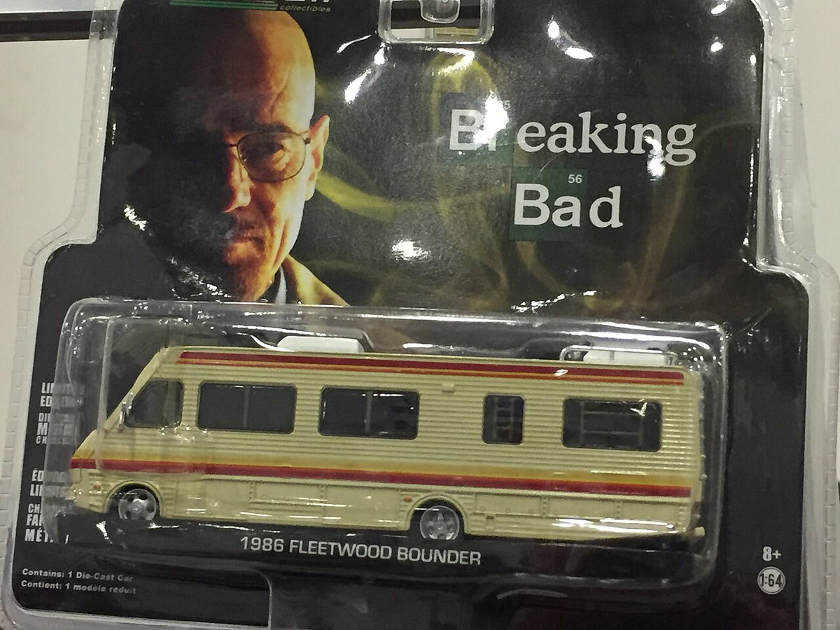 A replica of the 1986 Fleetwood Bounder RV used as Walter and Jesse's mobile lab in Breaking Bad