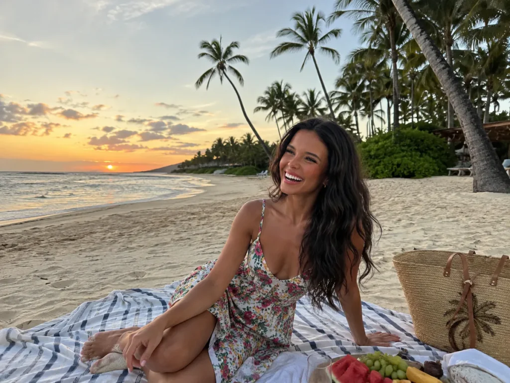 Ellie Simons on the beach