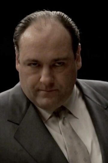 James Gandolfini portraying Tony Soprano in The Sopranos
