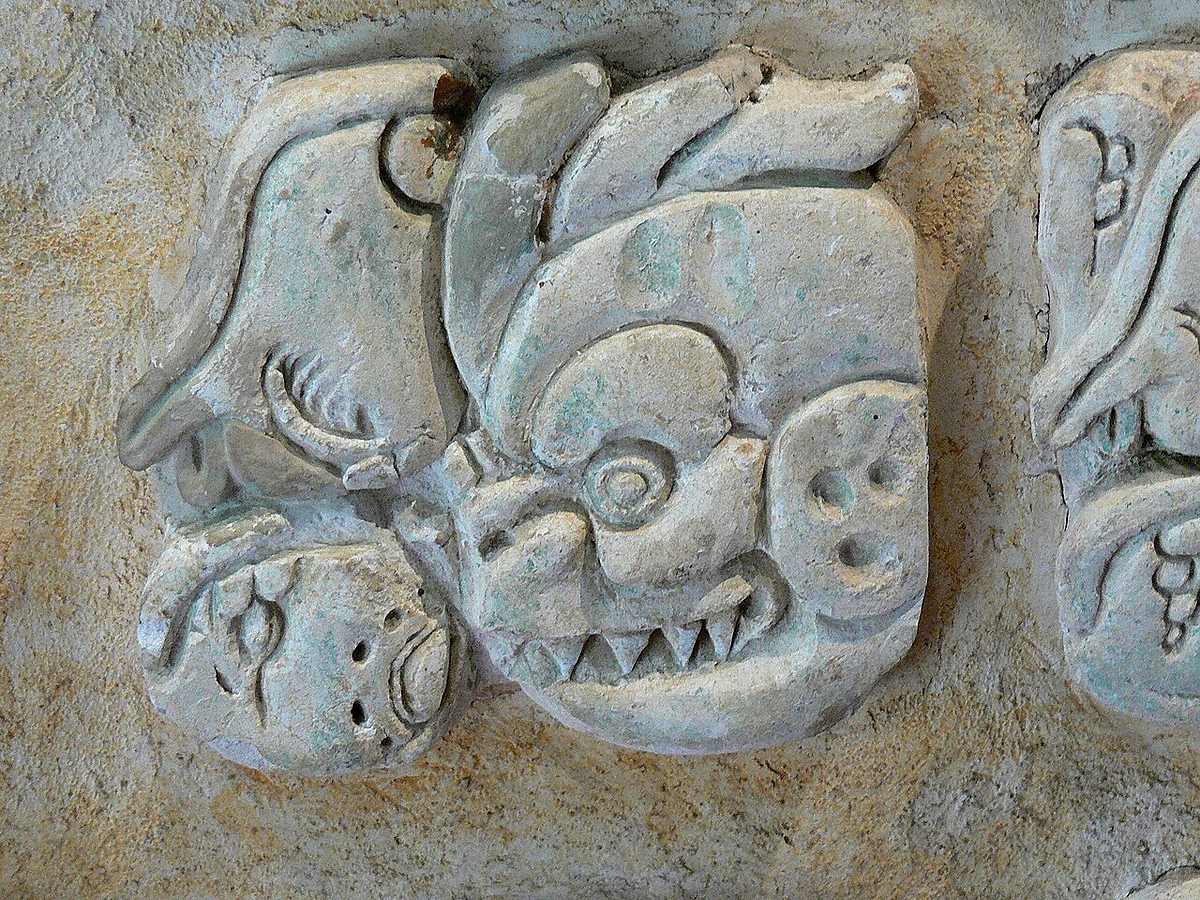 Carved Maya hieroglyphs from the ancient city of Palenque