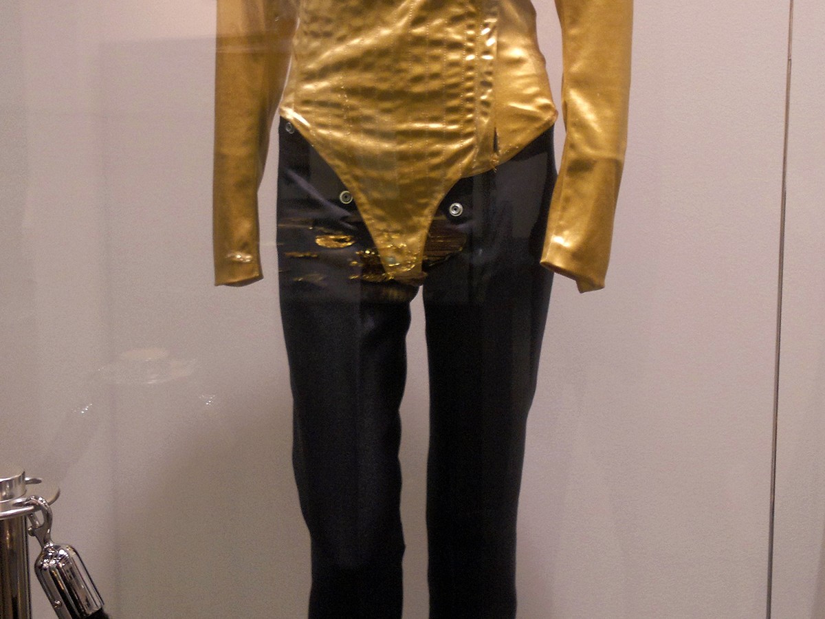 Gold Michael Jackson stage costume from the Dangerous World Tour