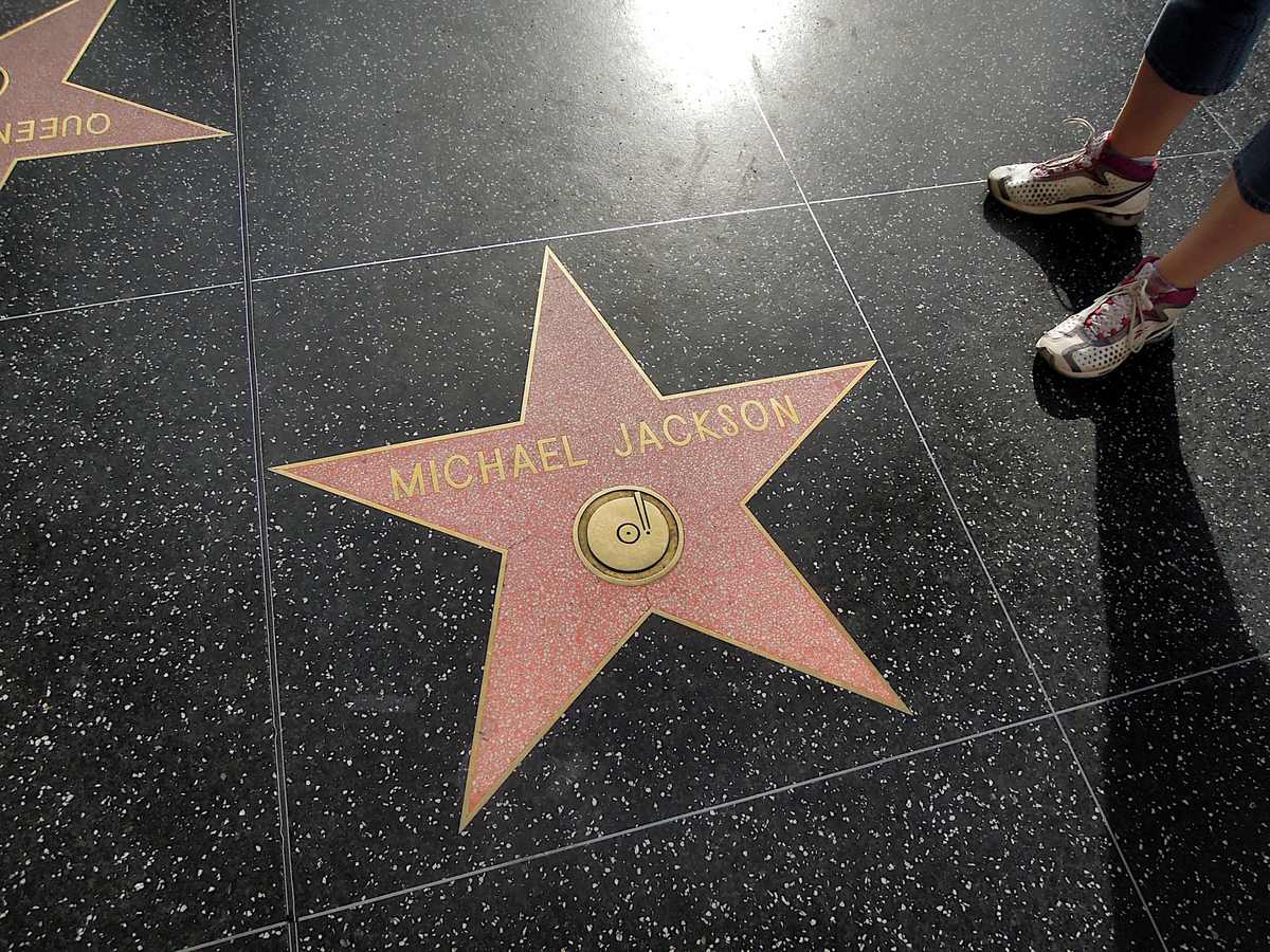 Michael Jackson's star on the Hollywood Walk of Fame