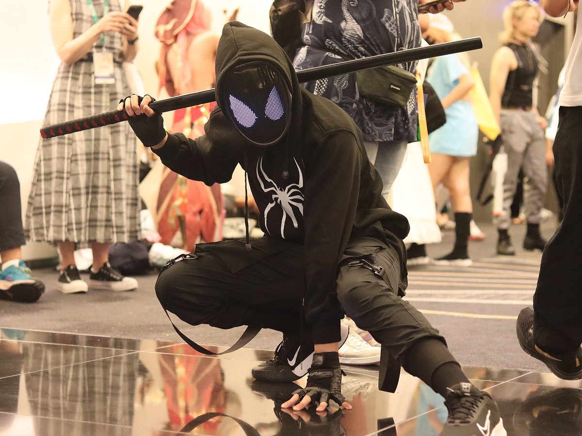 Miles Morales Spider-Man cosplayer at Asia Comic Expo