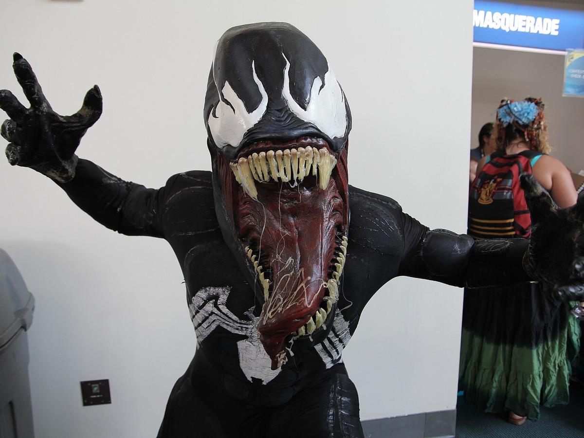 Venom cosplayer at Comic-Con International