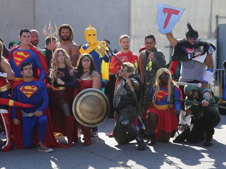 Justice League cosplayers at New York Comic Con