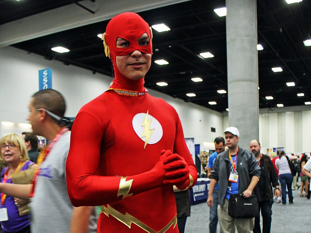 The Flash cosplayer at San Diego Comic-Con