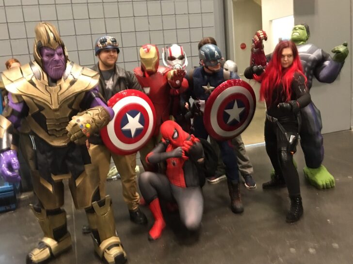 Avengers team cosplayers at New York Comic Con