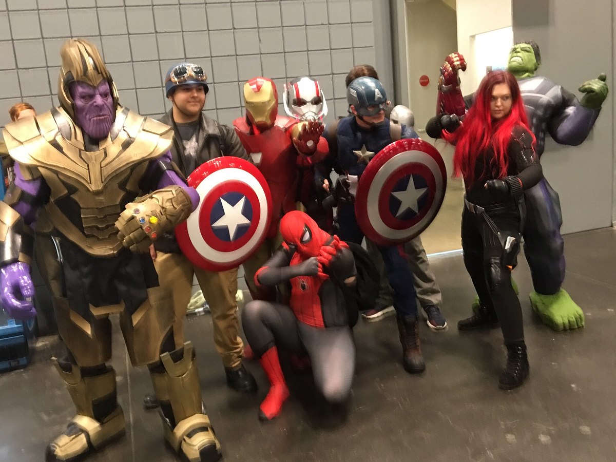 Avengers team cosplayers at New York Comic Con