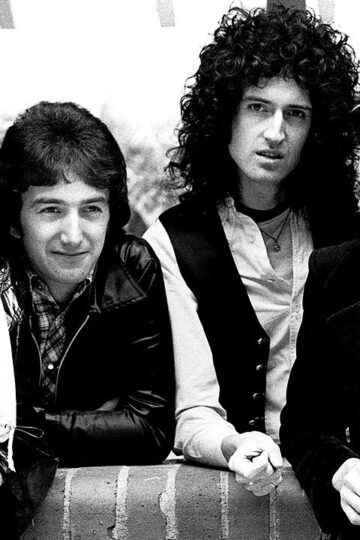 Queen band members in a 1977 News of the World press photograph