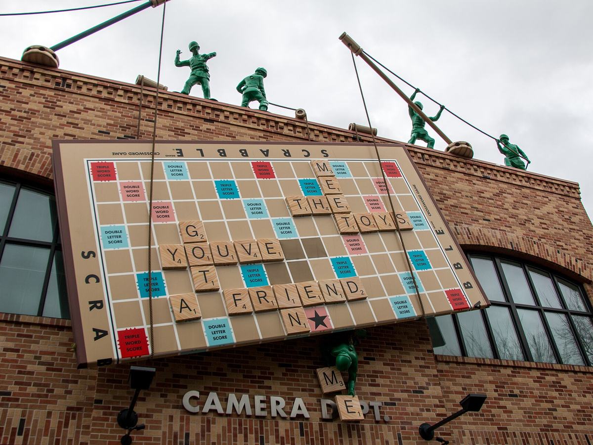 Pixar Place area near the Toy Story Mania attraction at Disney's Hollywood Studios