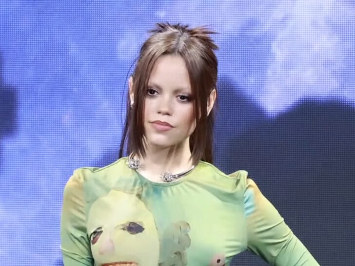 Jenna Ortega attending a Wednesday Season 2 press event in South Korea