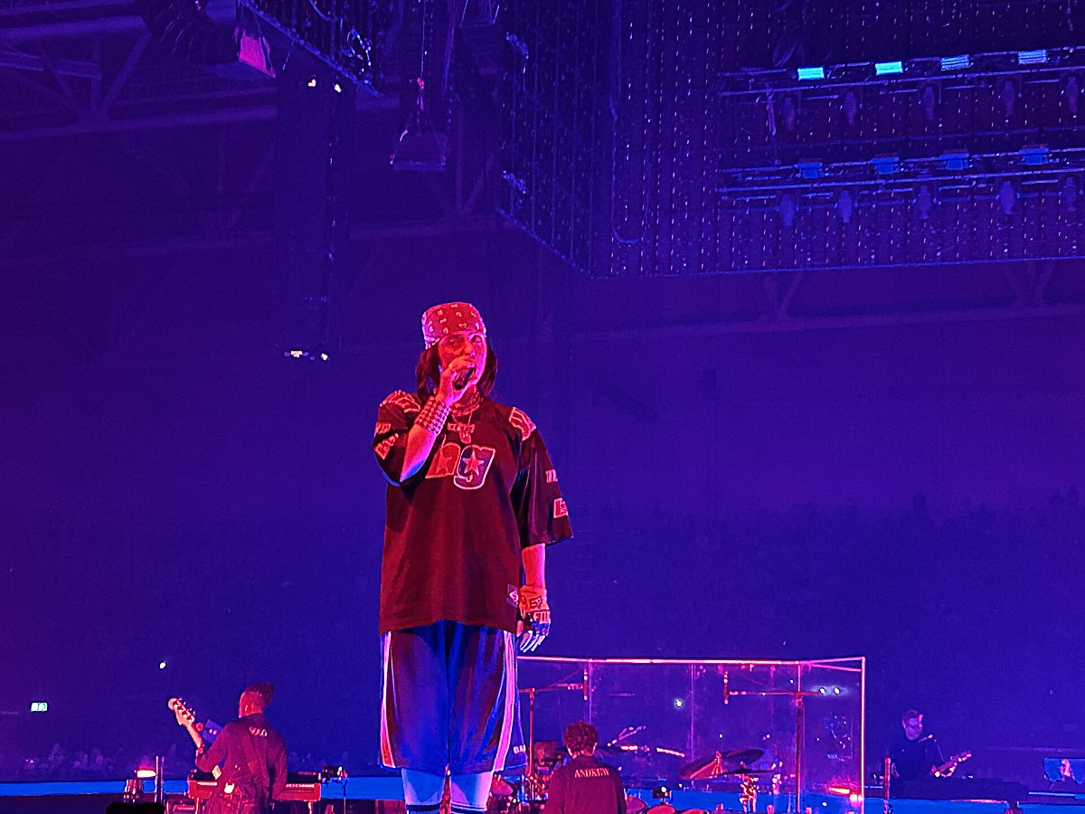 Billie Eilish performing on the Hit Me Hard and Soft Tour in Oslo