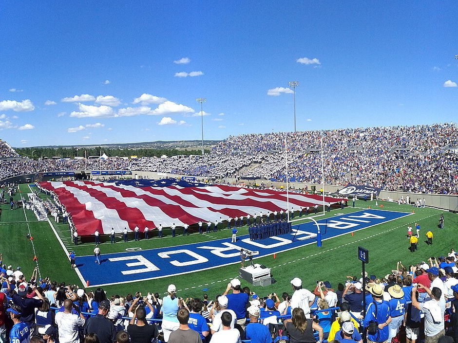 Falcon Stadium during a 2011 Air Force Academy college football game