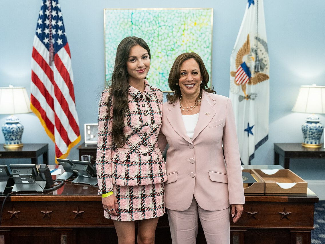 Olivia Rodrigo during a 2021 White House visit