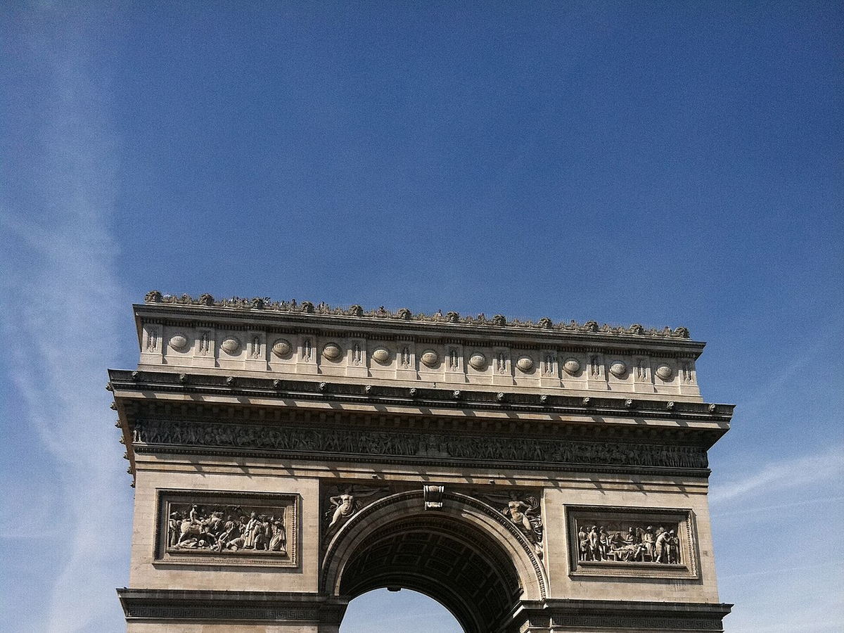 Arc de Triomphe in Paris in daylight