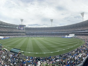 Panoramic view of the Melbourne Cricket Ground during the 2024 Boxing Day Test