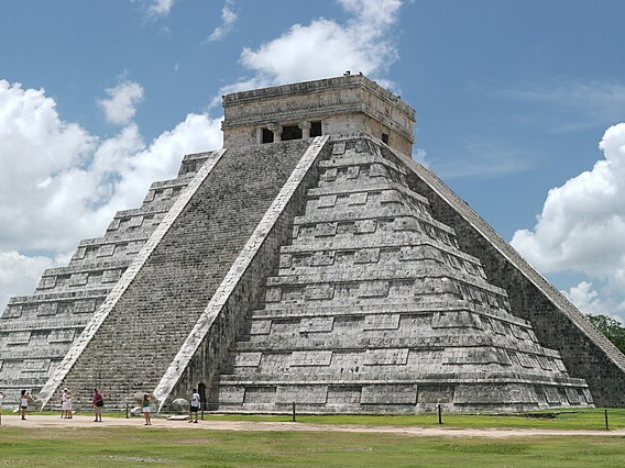 El Castillo pyramid at Chichen Itza in Yucatan, Mexico