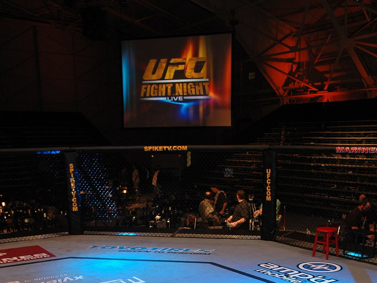 The UFC Octagon cage during Ultimate Fight Night 7
