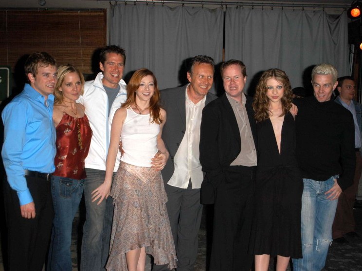 Buffy the Vampire Slayer cast and crew at the 2003 wrap party