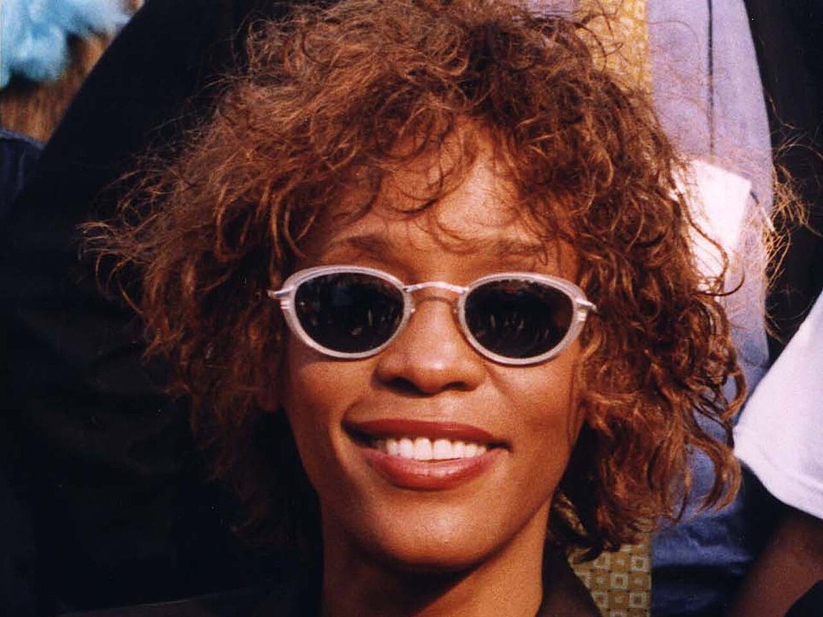 Whitney Houston outside the United States Capitol in Washington, D.C., in 2000