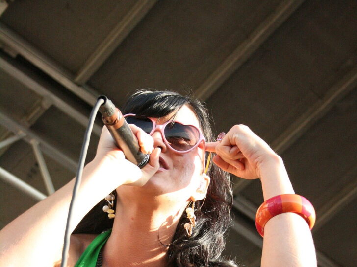 Katy Perry performing live onstage in 2008