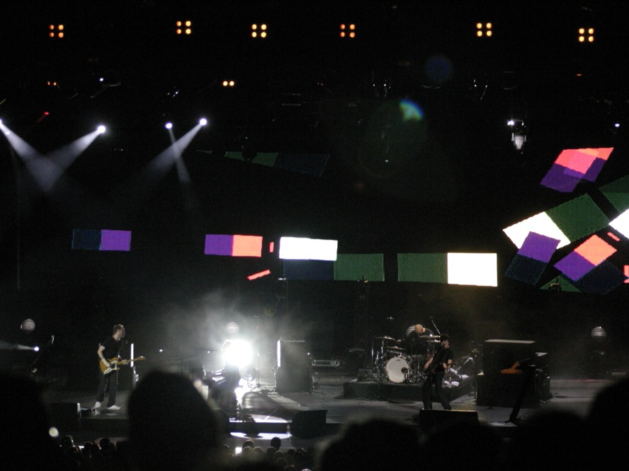 Coldplay performing Clocks during the Twisted Logic Tour
