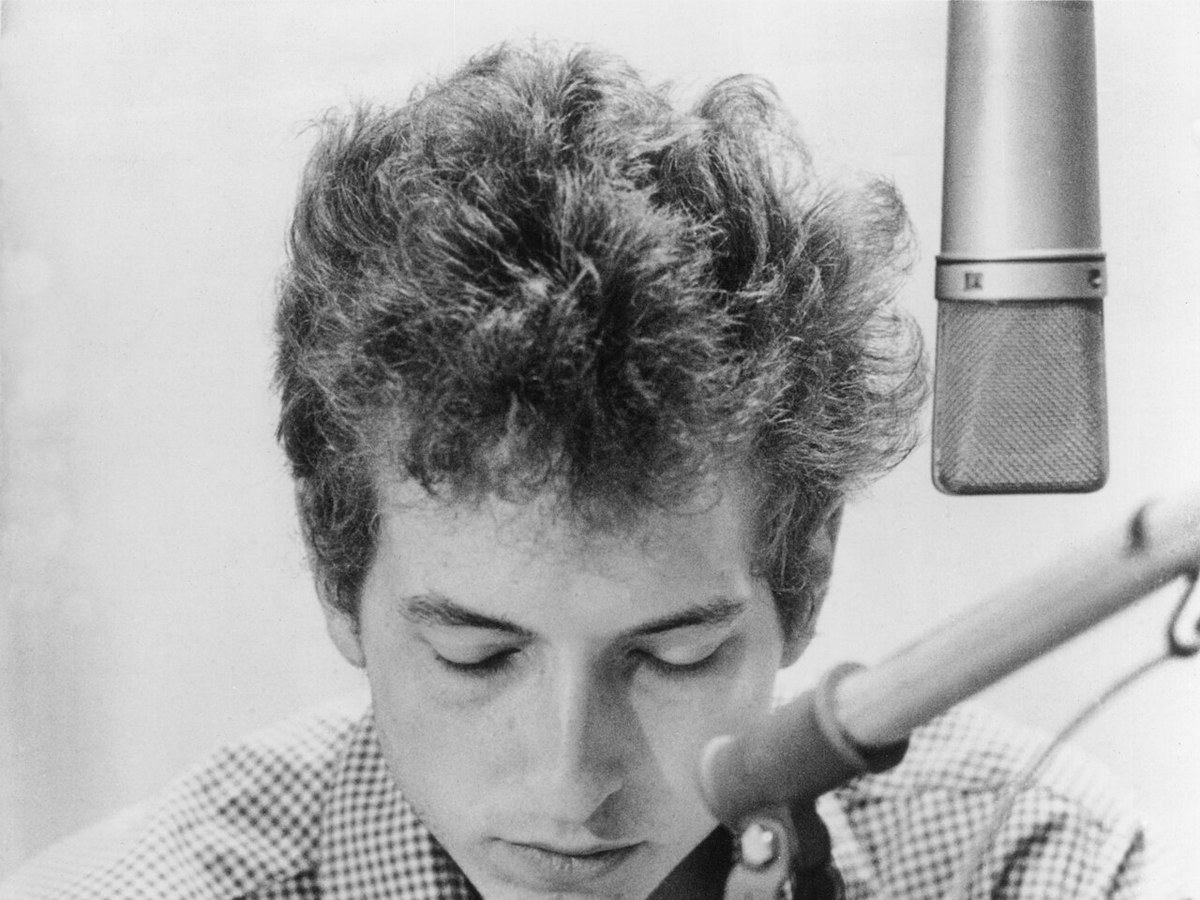 Bob Dylan in a 1963 promotional portrait
