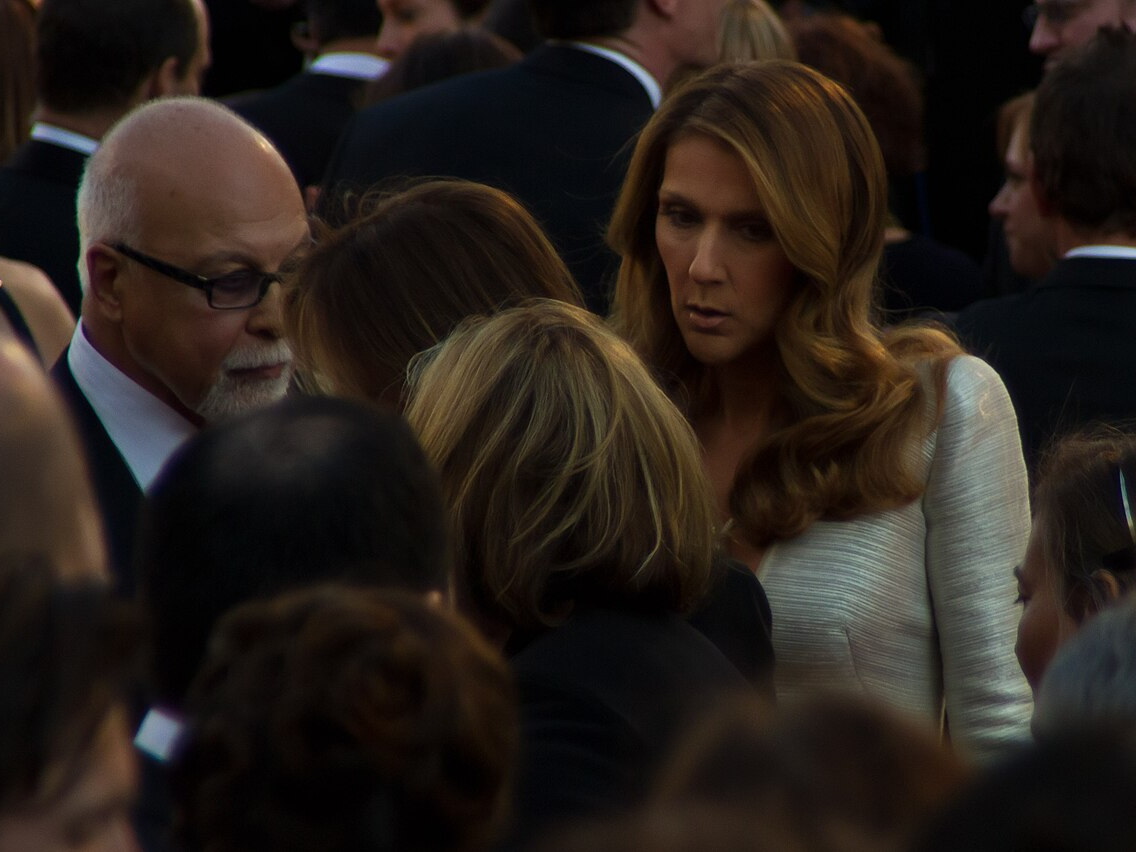 Celine Dion appearing with her husband and manager Rene Angelil