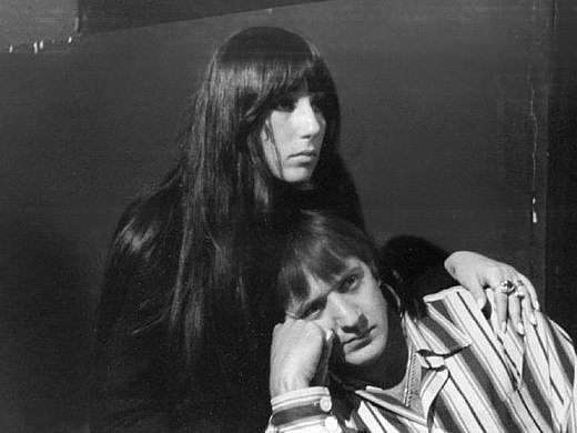 Sonny Bono and Cher performing together as Sonny and Cher