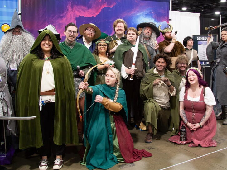 Lord of the Rings character cosplay group at Fan Expo Denver