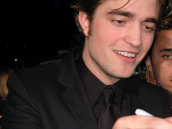 Robert Pattinson at the Twilight film premiere in 2008