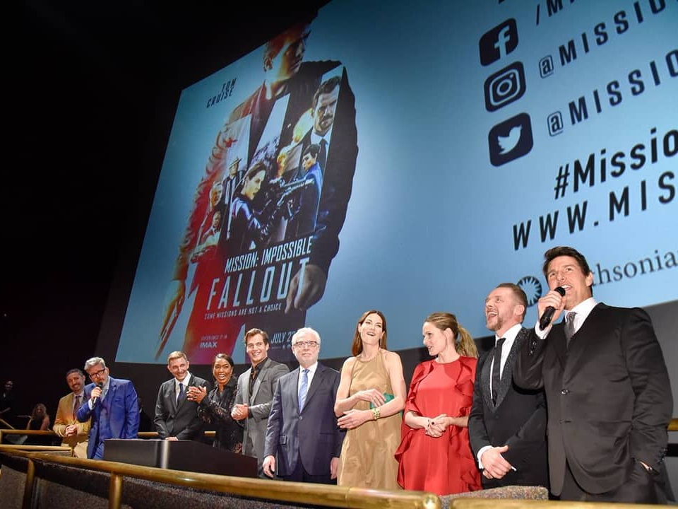 Mission: Impossible – Fallout cast and crew together at a film screening