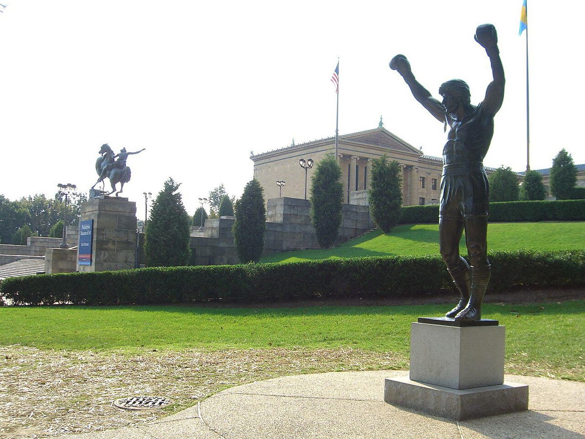 Rocky Balboa statue near the Philadelphia Museum of Art