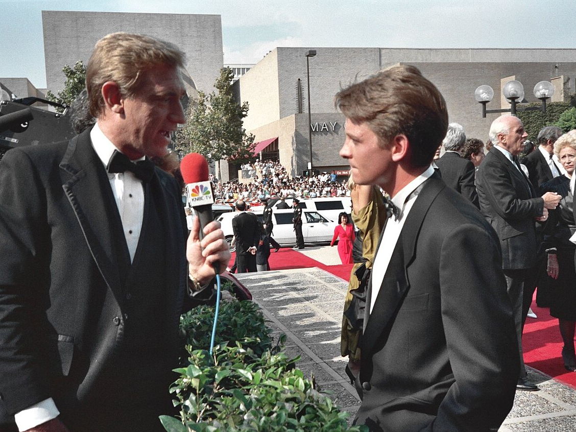 Michael J. Fox, who played Marty McFly, in 1988