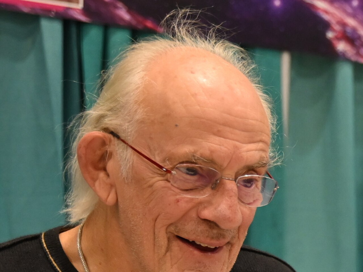 Christopher Lloyd, who played Doc Brown, at GalaxyCon Raleigh