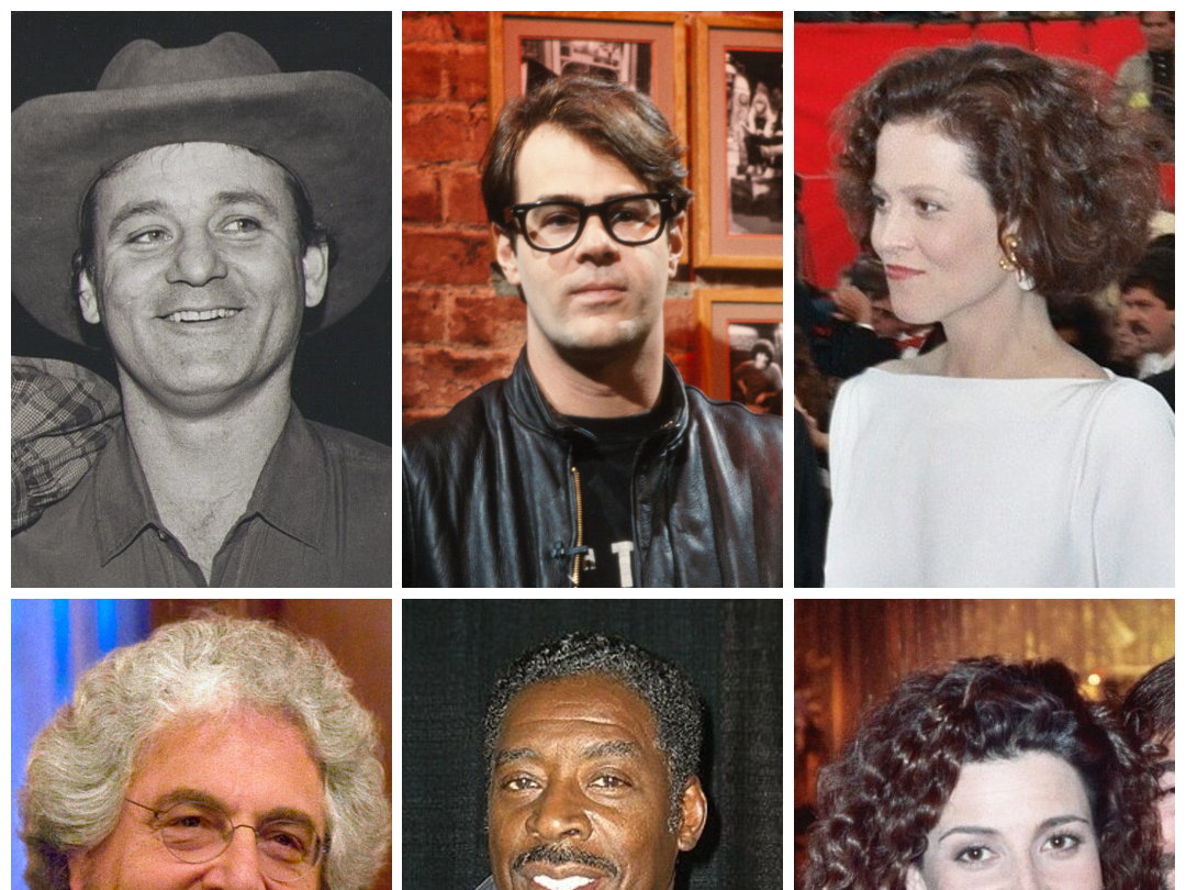 Main cast members of the 1984 film Ghostbusters
