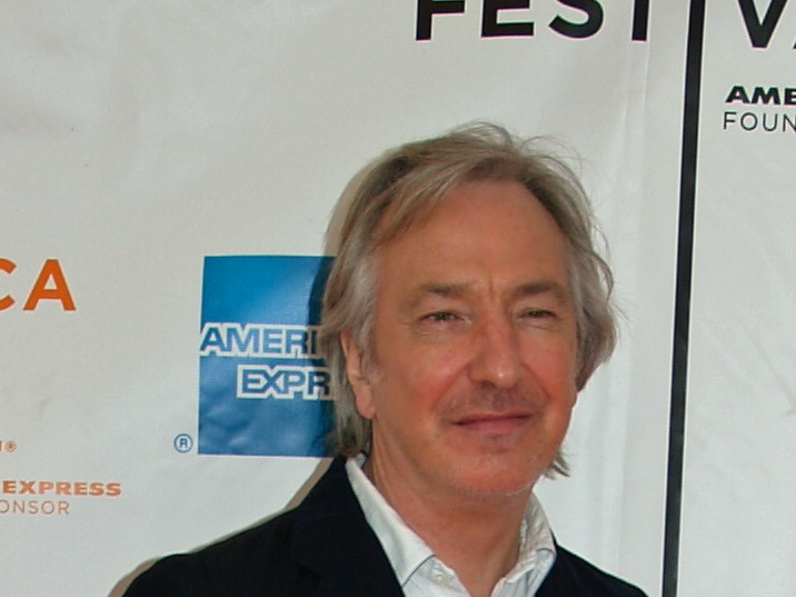 Alan Rickman, who played Hans Gruber in Die Hard, at the Tribeca Film Festival