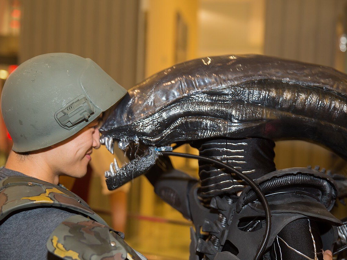 Xenomorph cosplay inspired by the Alien film franchise at Dragon Con
