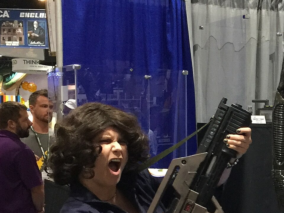 Ellen Ripley cosplay inspired by the Alien film franchise at Comic-Con