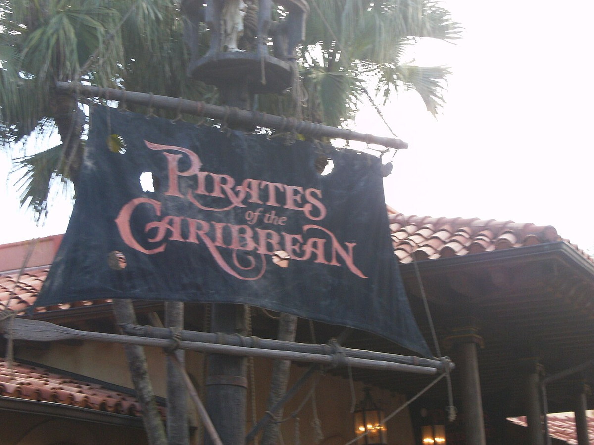 Entrance to the Pirates of the Caribbean attraction at Magic Kingdom
