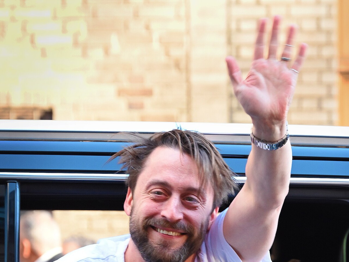 Kieran Culkin, who portrayed Roman Roy in Succession, at a Broadway event in 2025