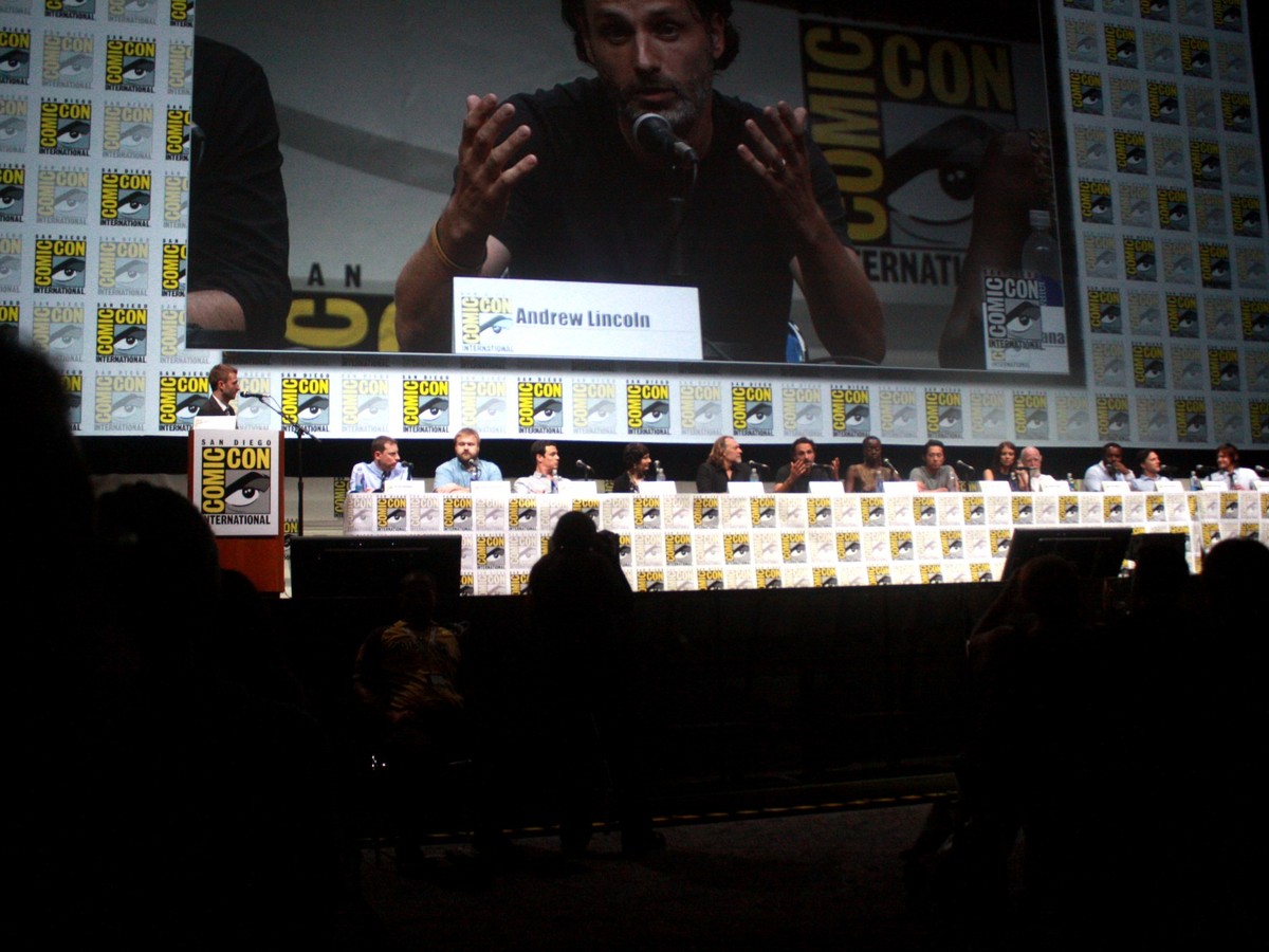 Cast members of The Walking Dead at Comic-Con 2013