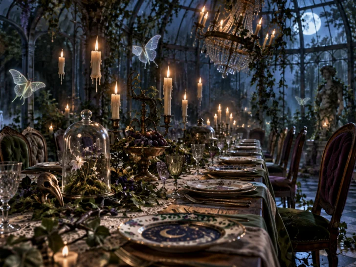 Levitating conservatory dinner for 120 Beetlejuice trivia