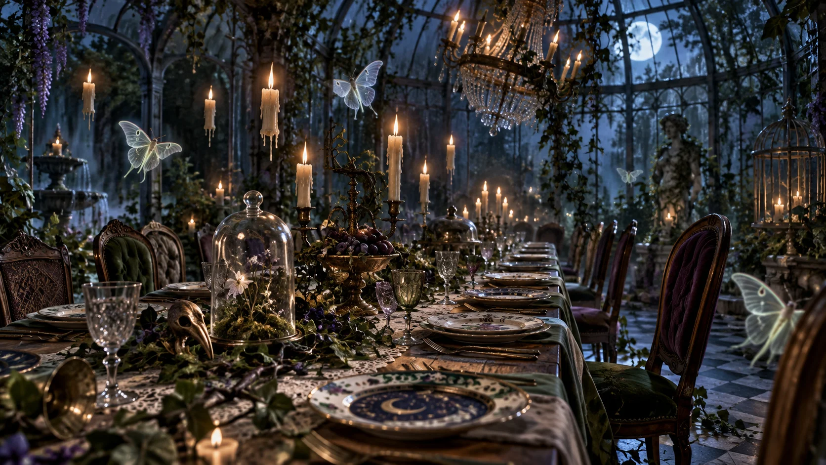 Levitating conservatory dinner for 120 Beetlejuice trivia