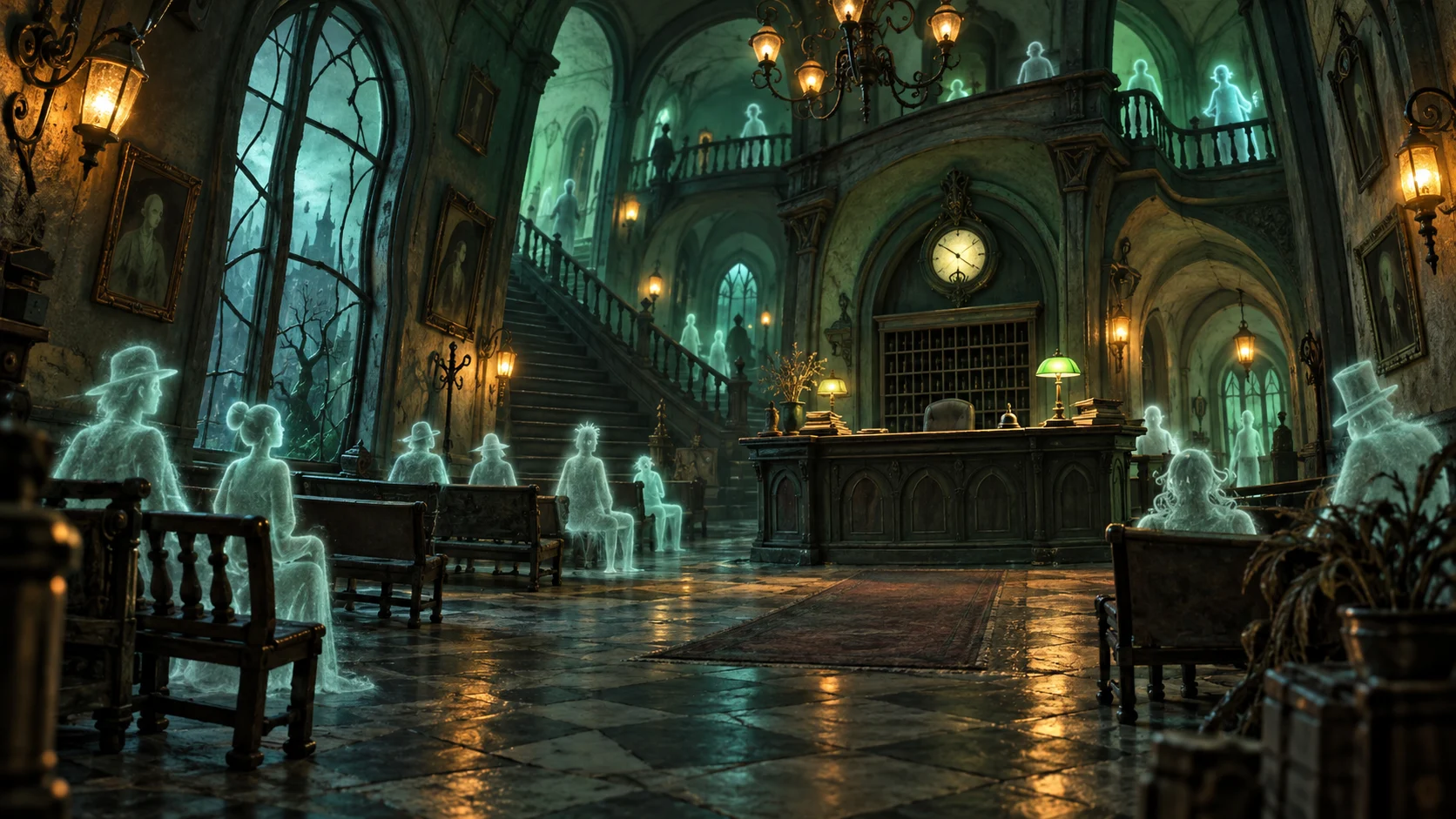 Spectral waiting hall for 120 Beetlejuice trivia